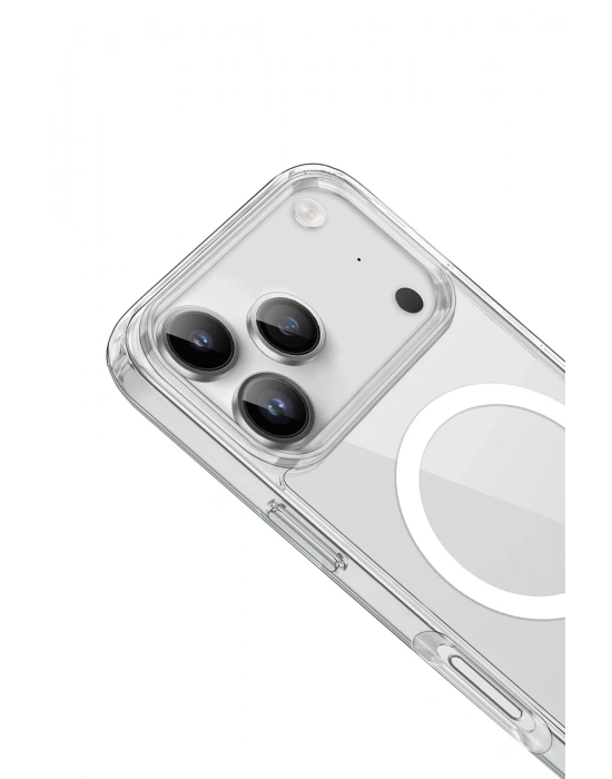 Newface iPhone 17 Pro Kılıf Pc Real Magsafe Kapak - Şeffaf