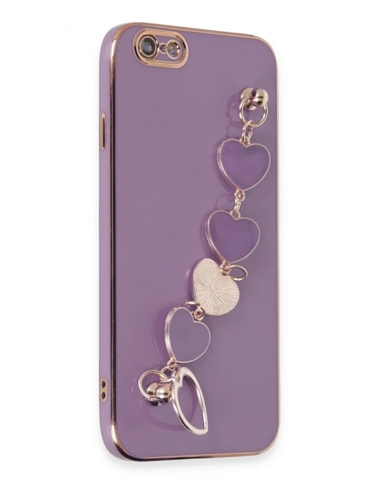 Newface iPhone 6 Kılıf Esila Silikon - Mor