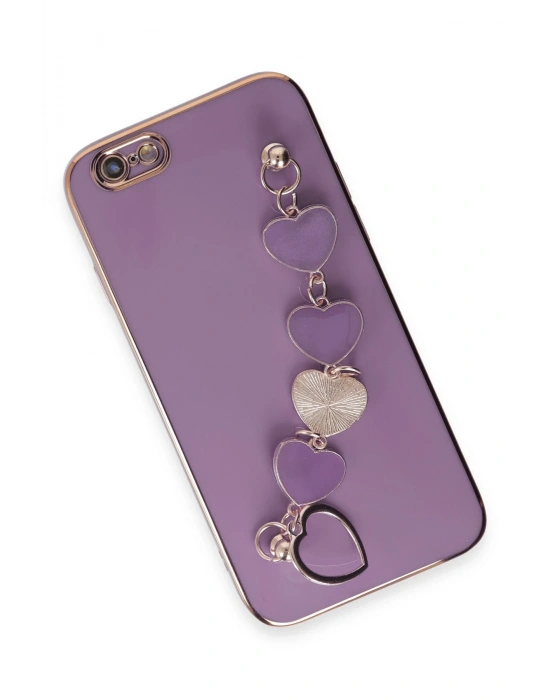 Newface iPhone 6 Kılıf Esila Silikon - Mor