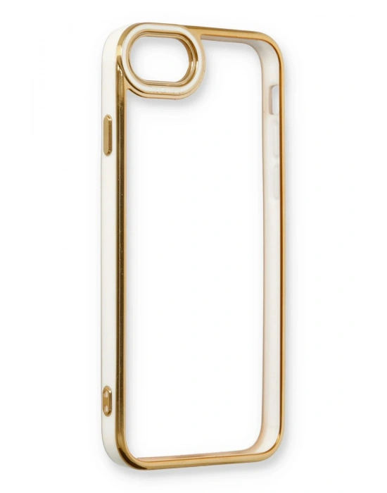 Newface iPhone 6 Kılıf Liva Lens Silikon - Beyaz