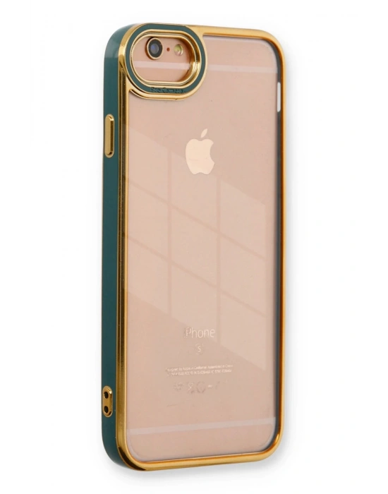 Newface iPhone 6 Kılıf Liva Lens Silikon - Yeşil