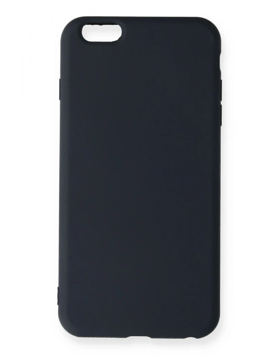 Newface iPhone 6 Plus Kılıf Nano içi Kadife Silikon - Lacivert