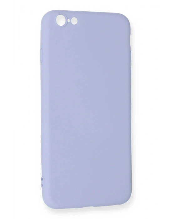 Newface iPhone 6 Plus Kılıf Nano içi Kadife Silikon - Lila