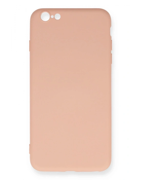 Newface iPhone 6 Plus Kılıf Nano içi Kadife Silikon - Pudra