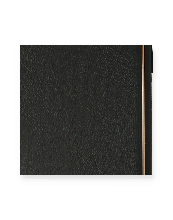 Newface iPhone 7 Kılıf Coco Deri Silikon Kapak - Siyah