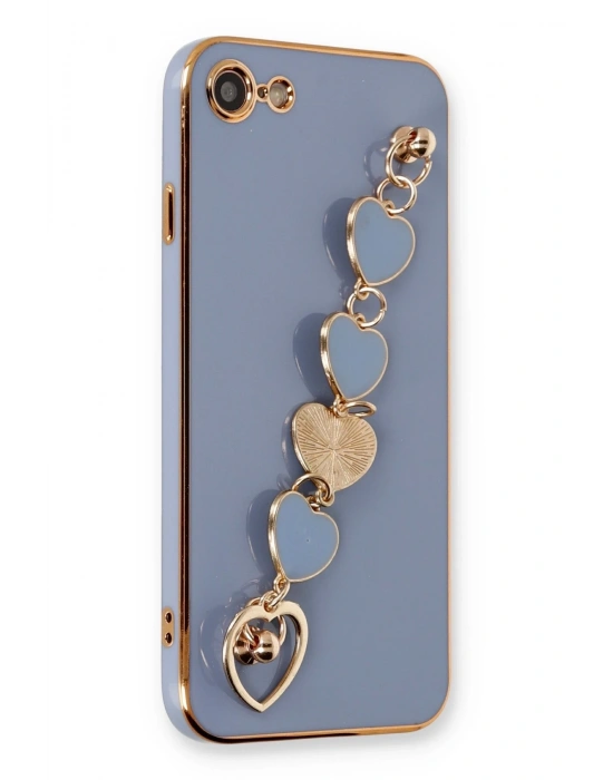 Newface iPhone 7 Kılıf Esila Silikon - Gri