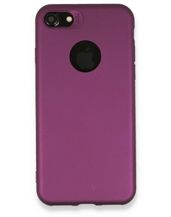 Newface iPhone 7 Kılıf First Silikon - Mürdüm