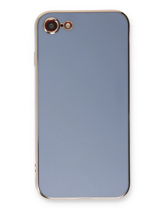 Newface iPhone 7 Kılıf Volet Silikon - Mavi