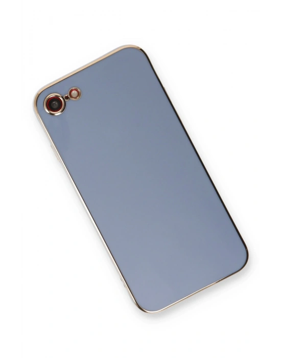 Newface iPhone 7 Kılıf Volet Silikon - Mavi