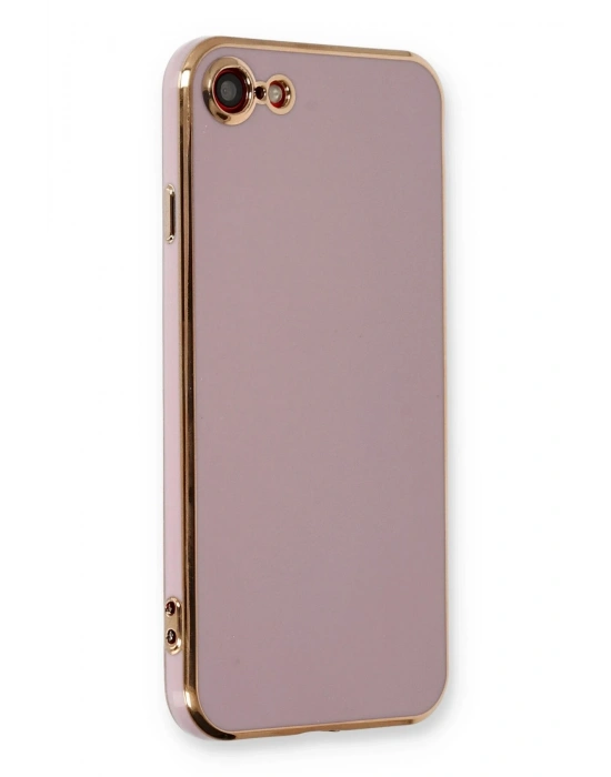 Newface iPhone 7 Kılıf Volet Silikon - Mor