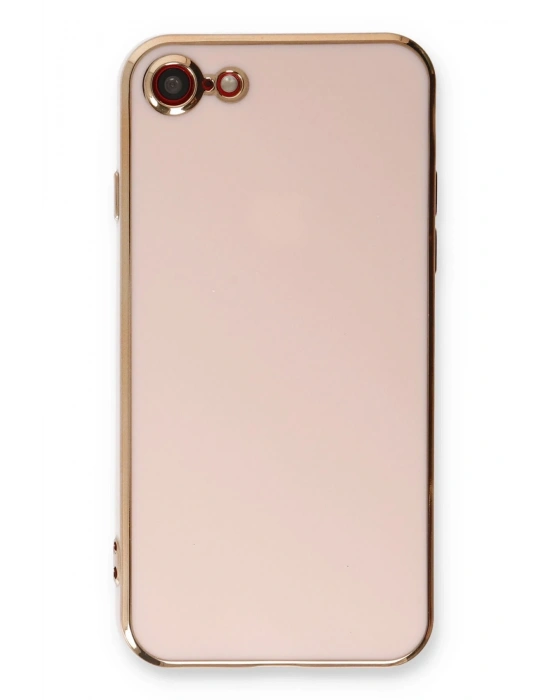 Newface iPhone 7 Kılıf Volet Silikon - Pembe