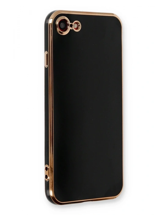 Newface iPhone 7 Kılıf Volet Silikon - Siyah