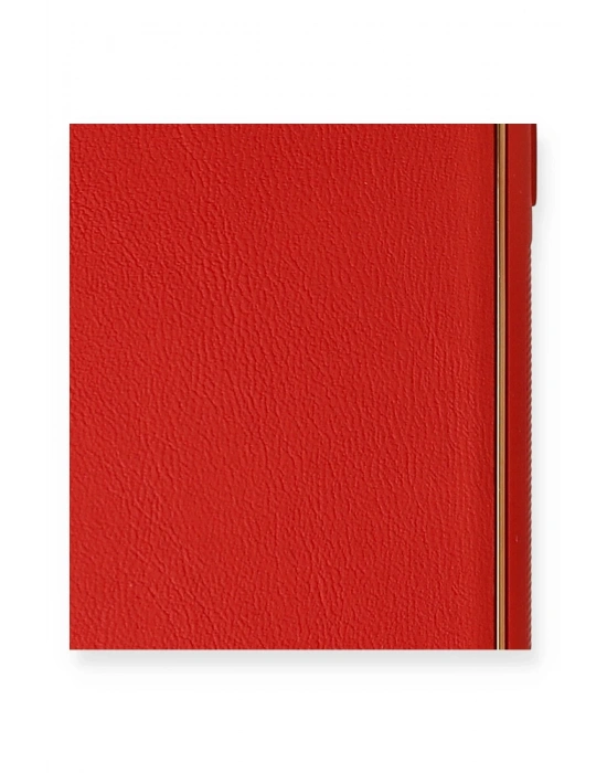 Newface iPhone 7 Plus Kılıf Coco Deri Silikon Kapak - Kırmızı