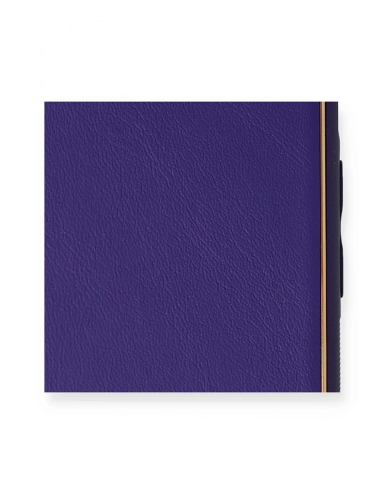 Newface iPhone 7 Plus Kılıf Coco Deri Silikon Kapak - Mor