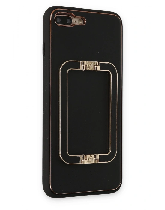 Newface iPhone 7 Plus Kılıf Coco Elit Kapak - Siyah