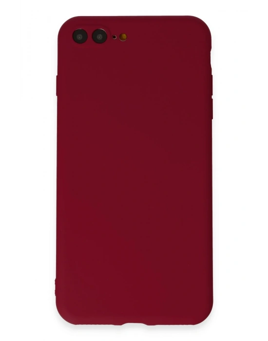 Newface iPhone 7 Plus Kılıf First Silikon - Bordo