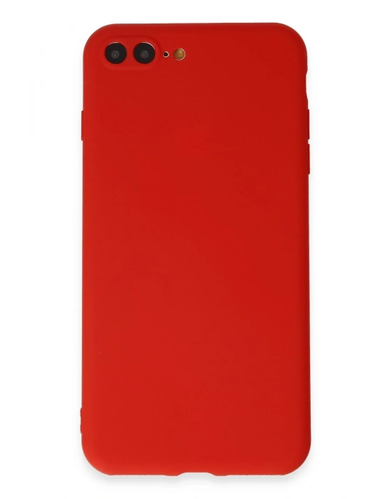 Newface iPhone 7 Plus Kılıf First Silikon - Kırmızı