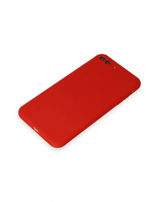 Newface iPhone 7 Plus Kılıf First Silikon - Kırmızı