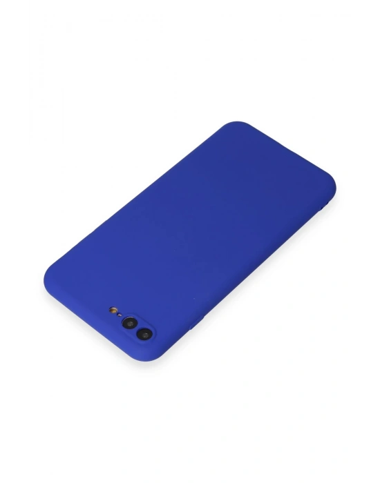 Newface iPhone 7 Plus Kılıf First Silikon - Koyu Mavi