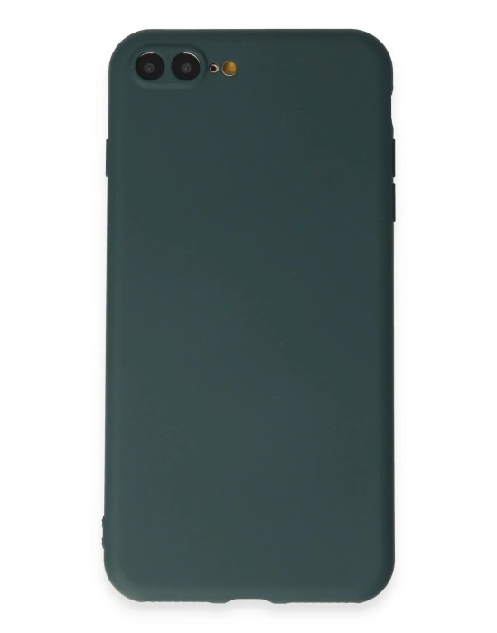 Newface iPhone 7 Plus Kılıf First Silikon - Koyu Yeşil