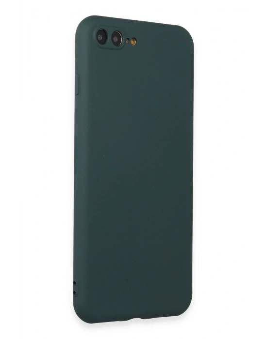 Newface iPhone 7 Plus Kılıf First Silikon - Koyu Yeşil