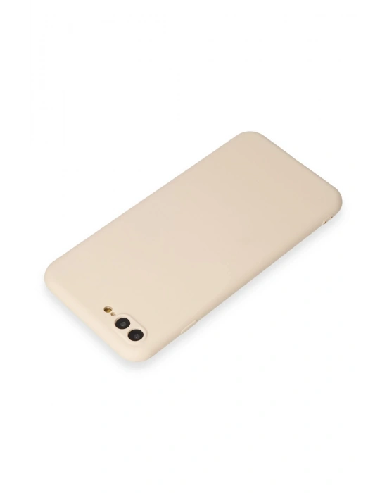 Newface iPhone 7 Plus Kılıf First Silikon - Krem