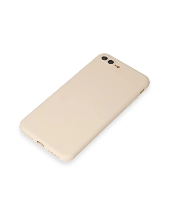 Newface iPhone 7 Plus Kılıf First Silikon - Krem