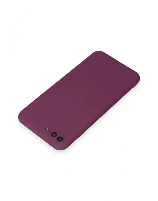 Newface iPhone 7 Plus Kılıf First Silikon - Mürdüm