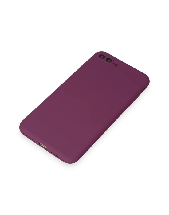 Newface iPhone 7 Plus Kılıf First Silikon - Mürdüm