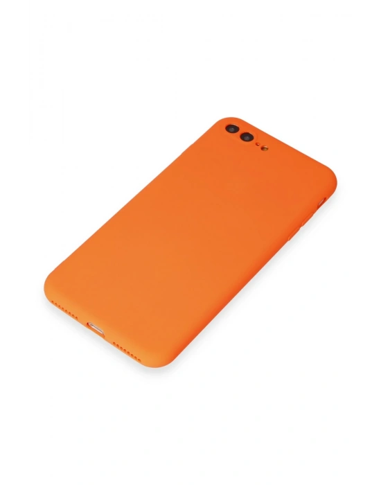Newface iPhone 7 Plus Kılıf First Silikon - Turuncu