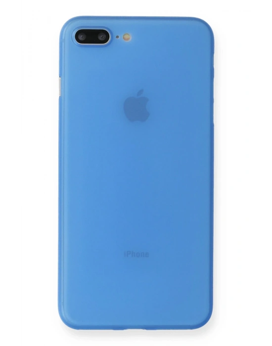 Newface iPhone 7 Plus Kılıf PP Ultra İnce Kapak - Mavi