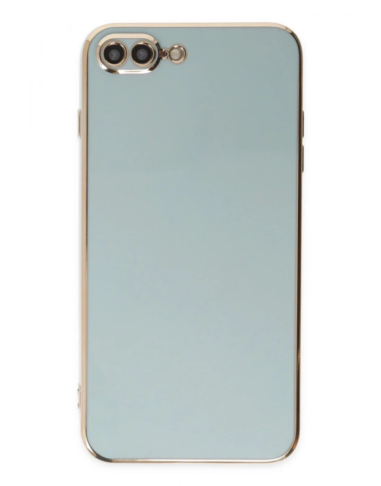 Newface iPhone 7 Plus Kılıf Volet Silikon - Açık Yeşil