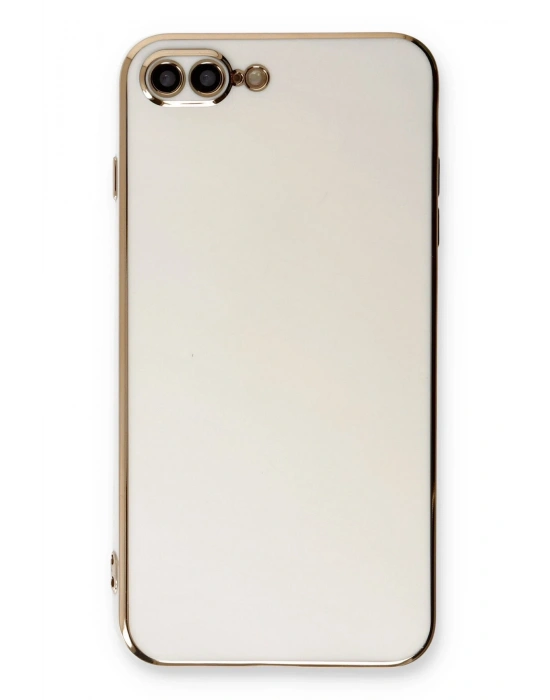 Newface iPhone 7 Plus Kılıf Volet Silikon - Beyaz