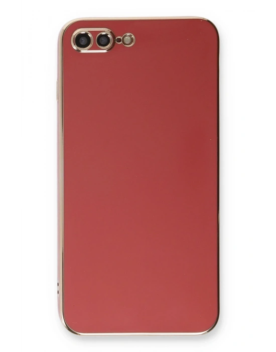 Newface iPhone 7 Plus Kılıf Volet Silikon - Kırmızı