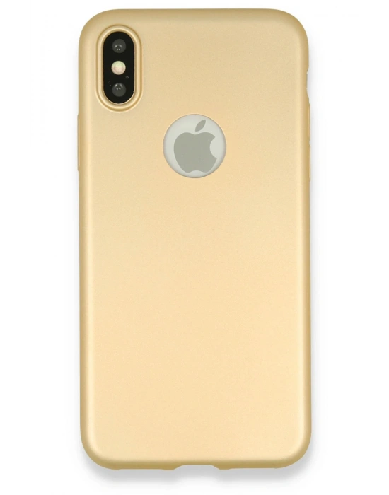 Newface iPhone X Kılıf First Silikon - Gold