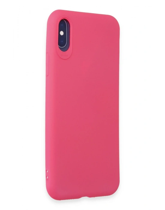 Newface iPhone X Kılıf First Silikon - Pembe