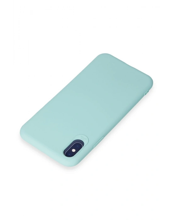 Newface iPhone X Kılıf First Silikon - Turkuaz