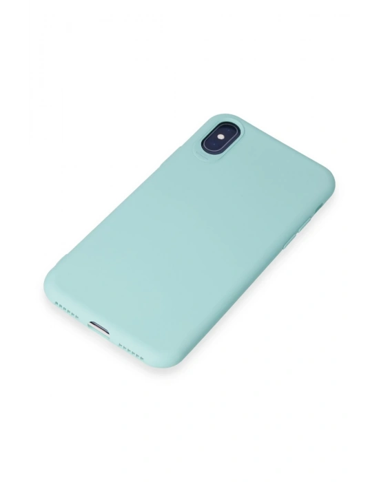 Newface iPhone X Kılıf First Silikon - Turkuaz