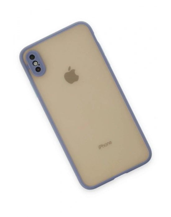 Newface iPhone X Kılıf Montreal Silikon Kapak - Gri