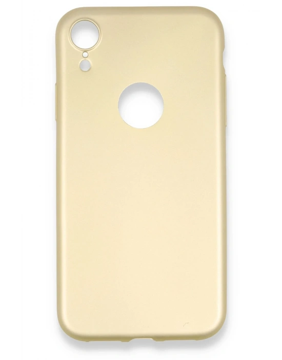 Newface iPhone XR Kılıf First Silikon - Gold