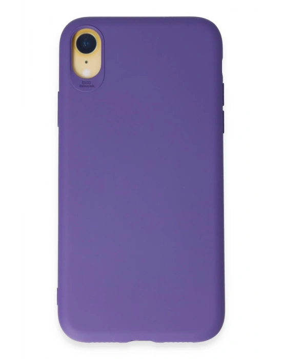 Newface iPhone XR Kılıf First Silikon - Mor