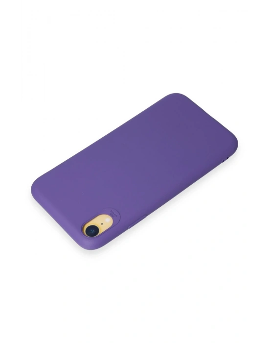 Newface iPhone XR Kılıf First Silikon - Mor