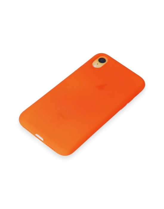 Newface iPhone XR Kılıf First Silikon - Parlak Turuncu