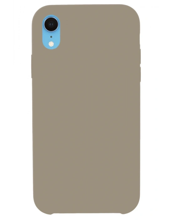 Newface iPhone XR Kılıf Lansman Legant Silikon - Bej