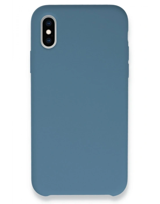 Newface iPhone XS Max Kılıf Lansman Legant Silikon - Açık Mavi