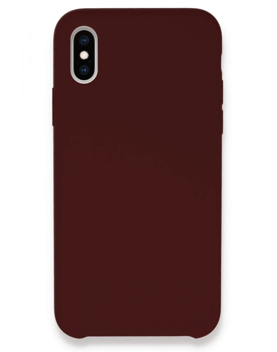 Newface iPhone XS Max Kılıf Lansman Legant Silikon - Bordo