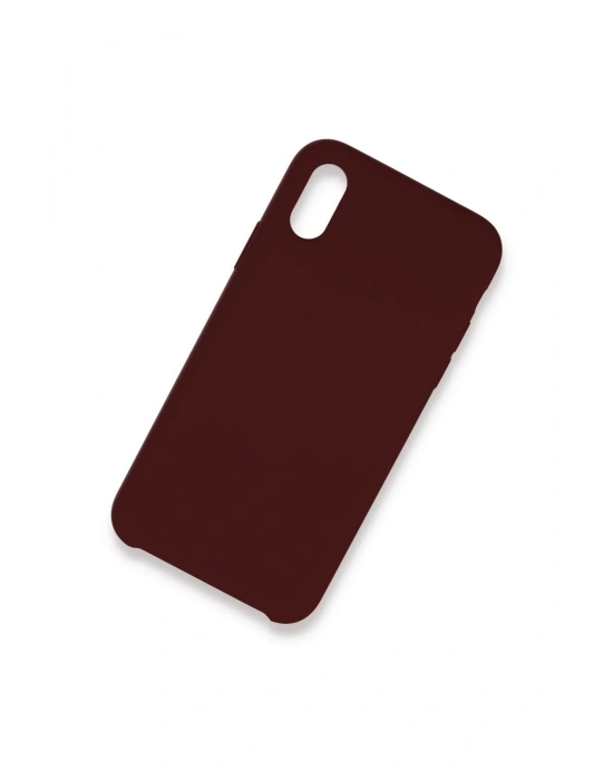 Newface iPhone XS Max Kılıf Lansman Legant Silikon - Bordo