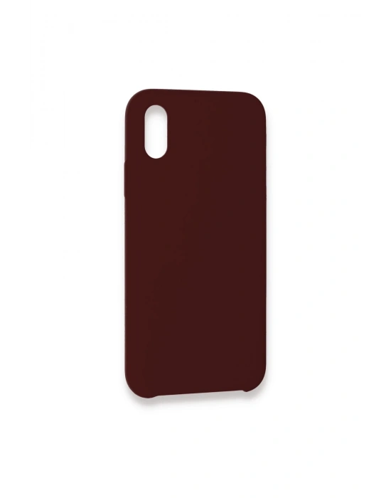 Newface iPhone XS Max Kılıf Lansman Legant Silikon - Bordo