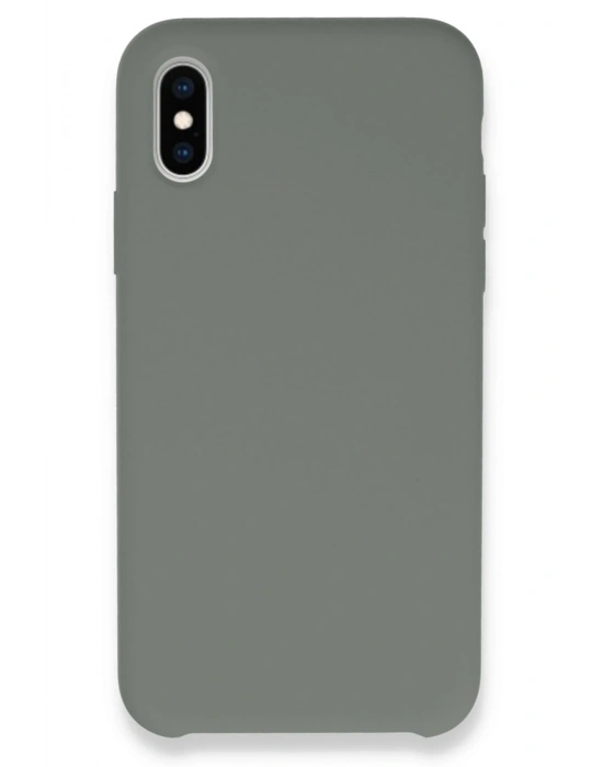 Newface iPhone XS Max Kılıf Lansman Legant Silikon - Gri