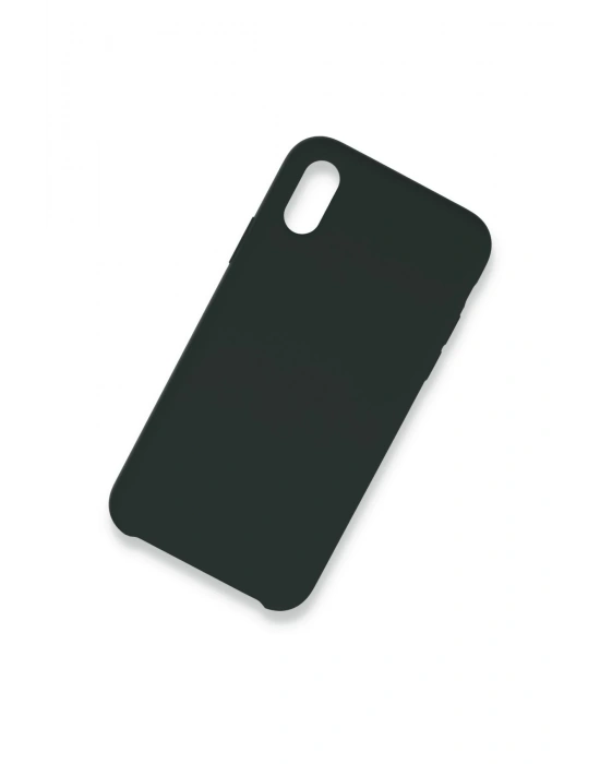 Newface iPhone XS Max Kılıf Lansman Legant Silikon - Koyu Yeşil